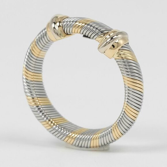 Cartier All Air Ciel Vintage 18K Yellow Gold Stainless Steel No 11.5 - Picture 3 of 10